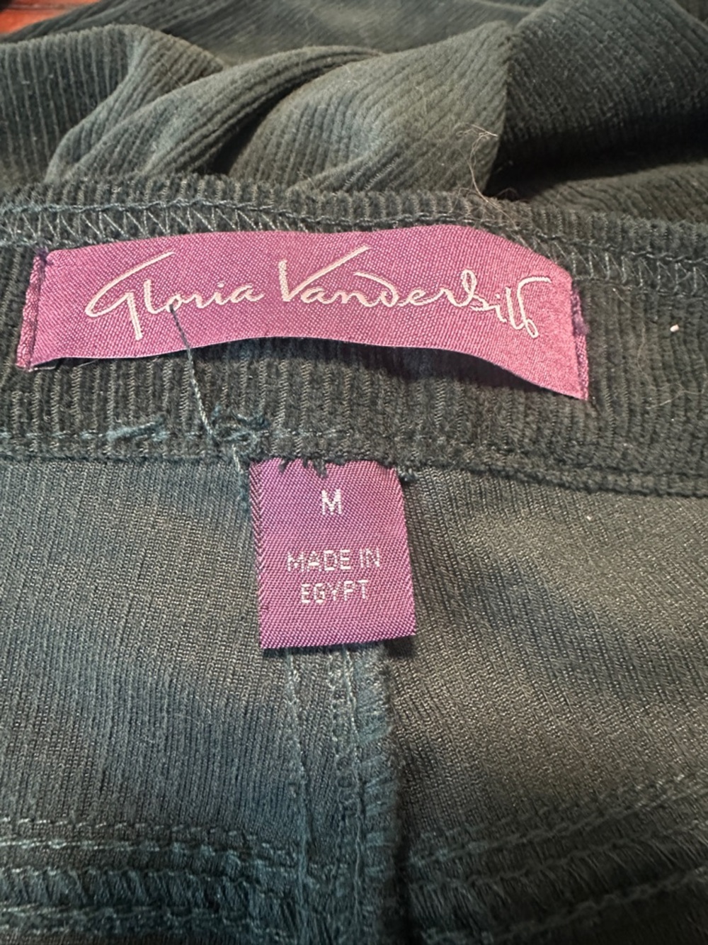Gloria Vanderbilt dark green Jeggings with Signature Label